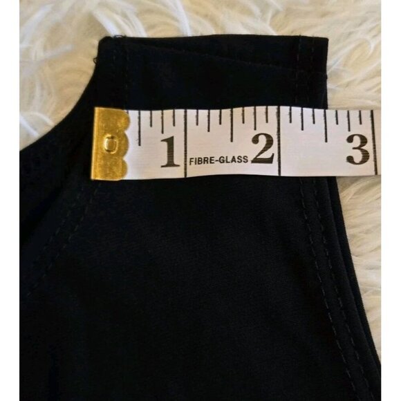 Annalee + Hope Black and White Ruffle Dress Size Medium Lightweight Colorblock - Picture 6 of 10